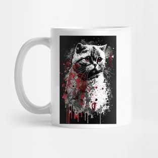 Scottish Fold Cat Portrait Mug